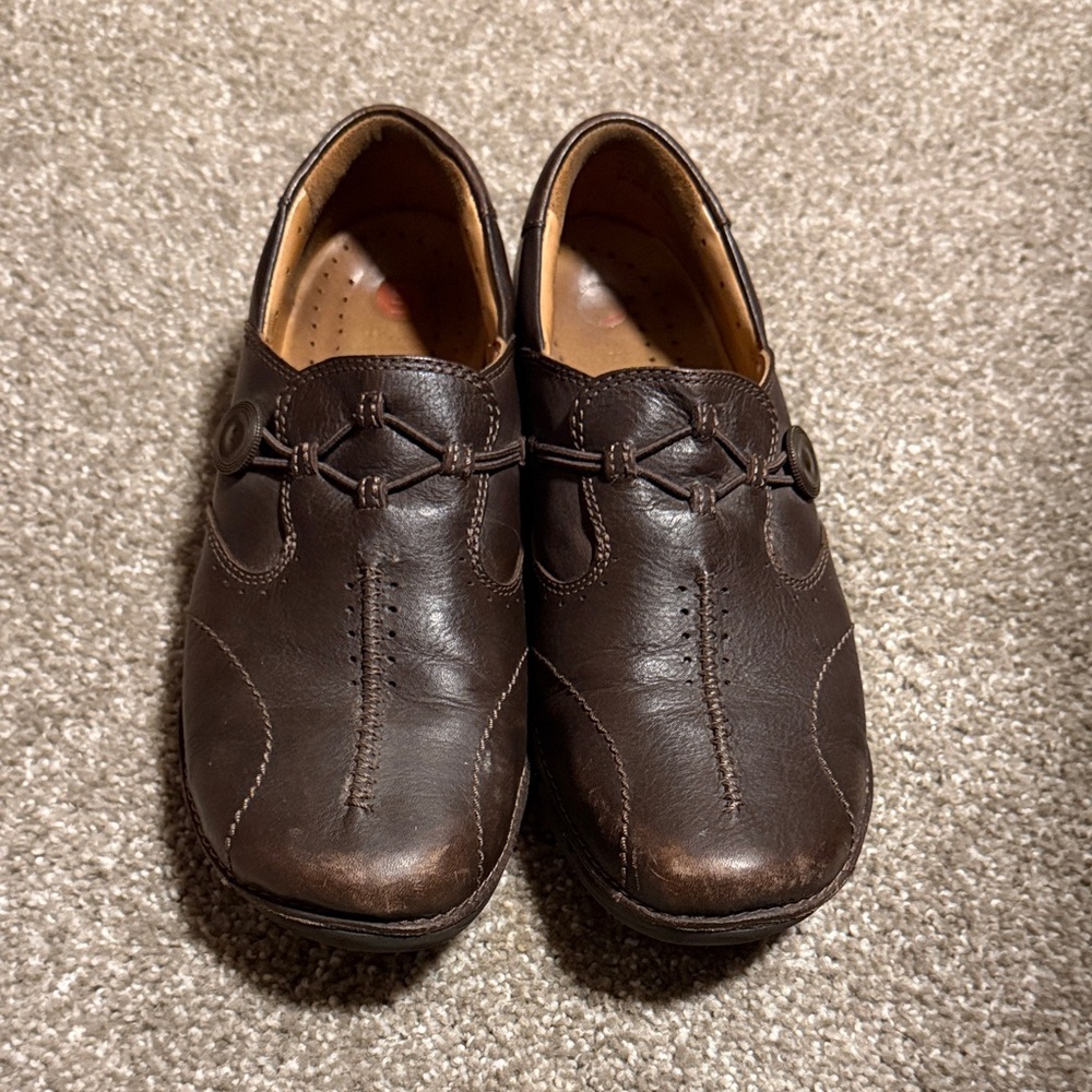 Women's Brown Leather Casual Shoes